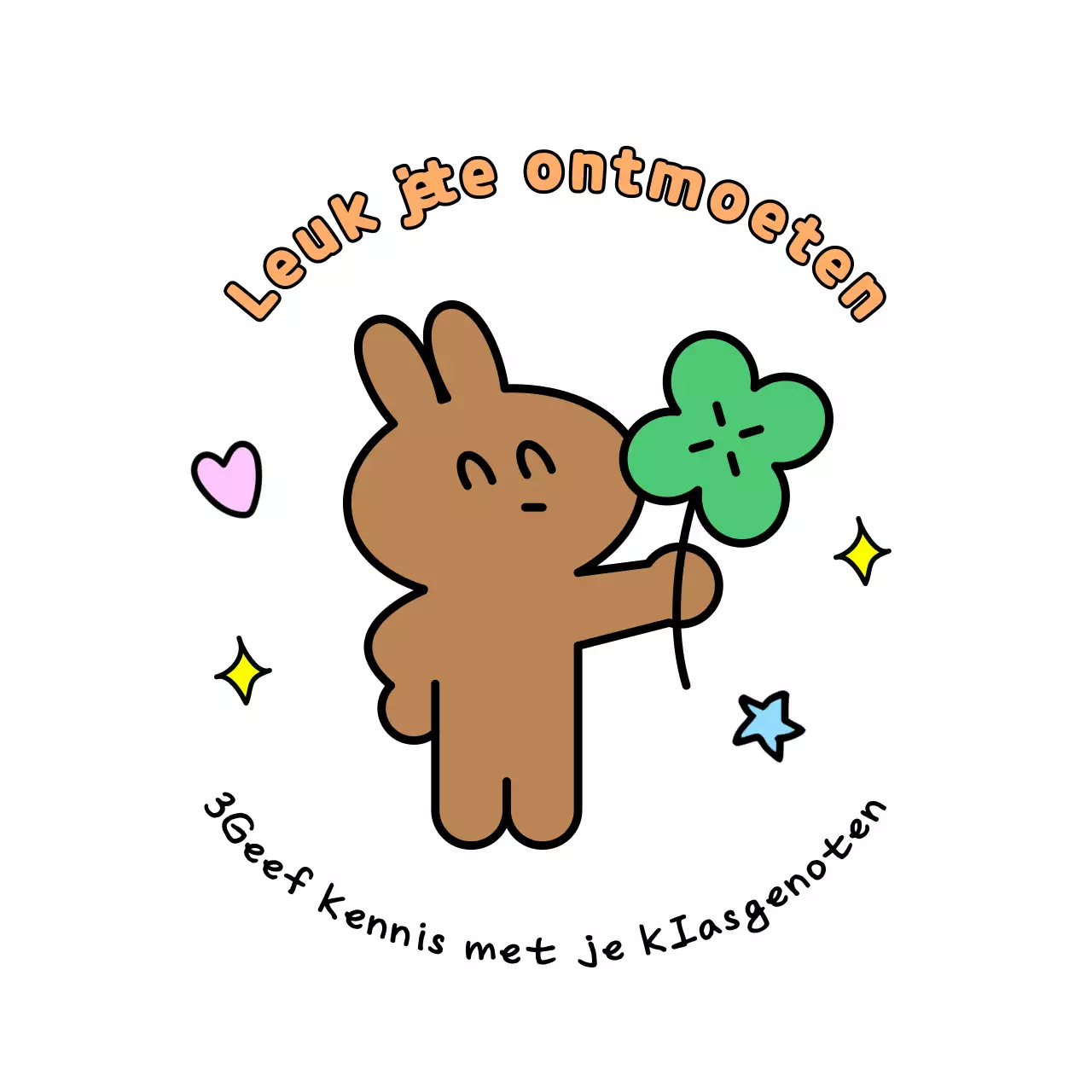 Groene babykarakterstickers