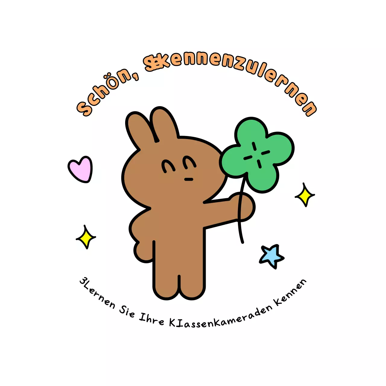 Grüne süße Charakteraufkleber