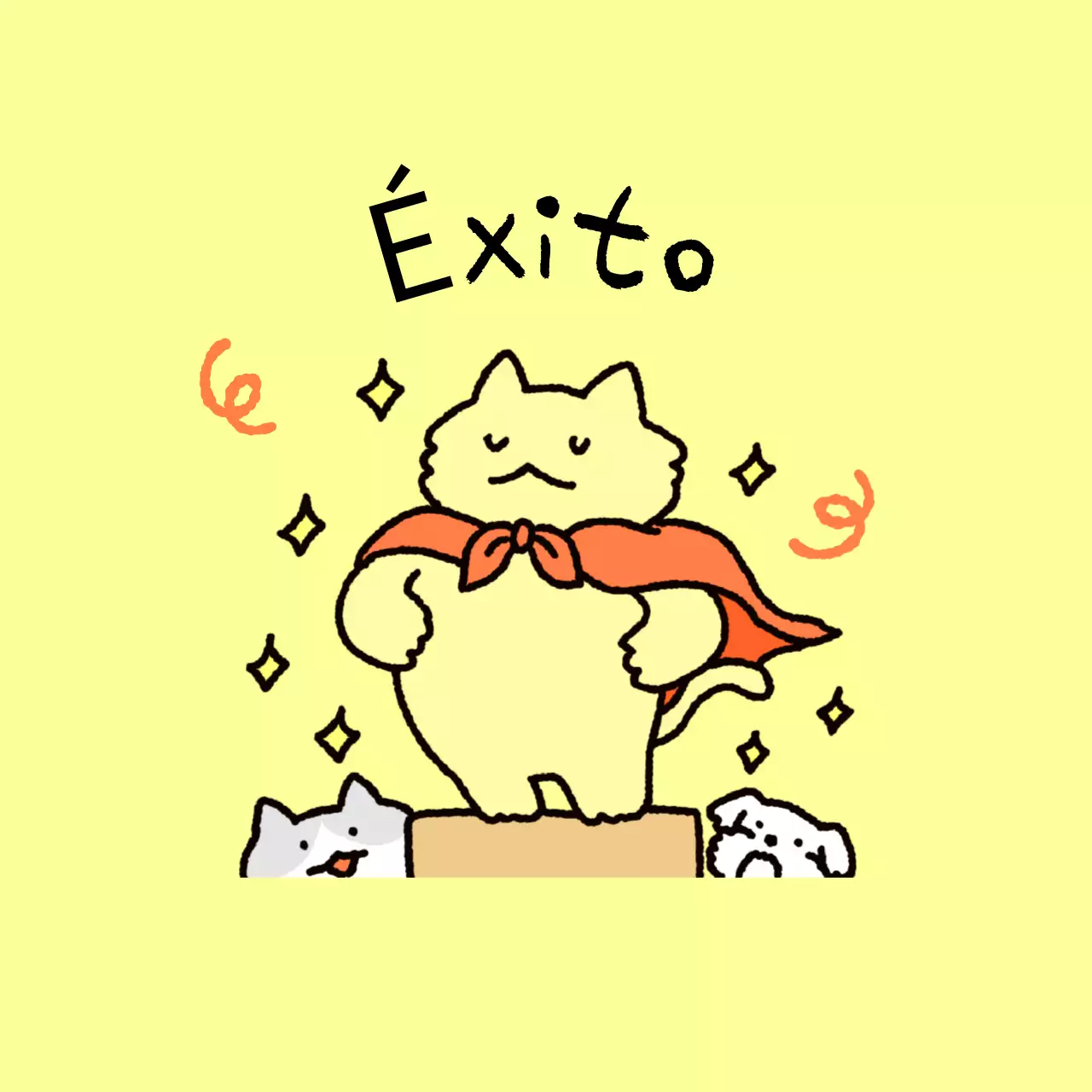 Bebé amarillo animando al pasar