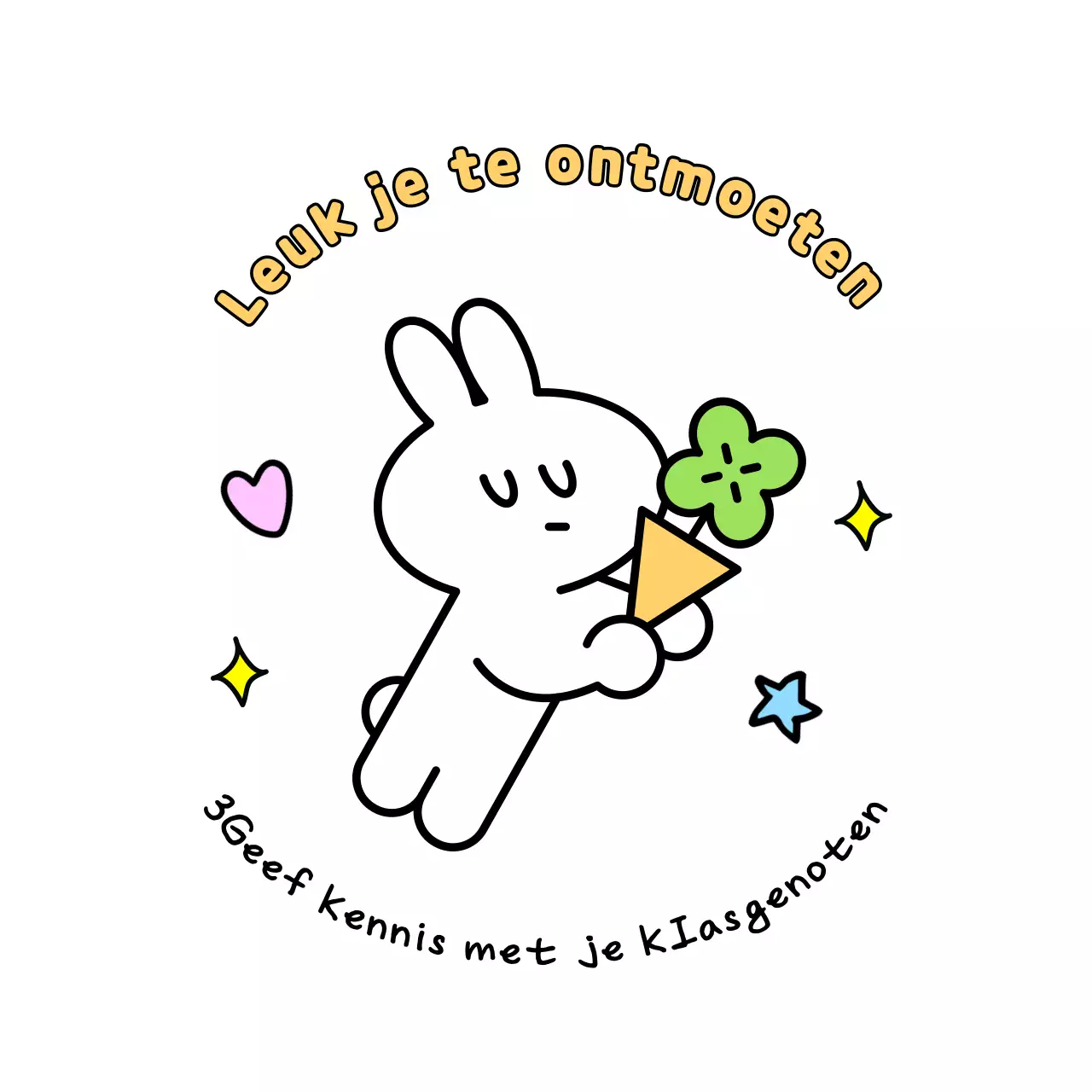 Groene babykarakterstickers