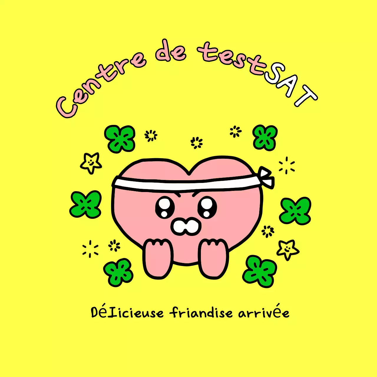 Un bébé jaune applaudit pour l'examen d'entrée à l'université