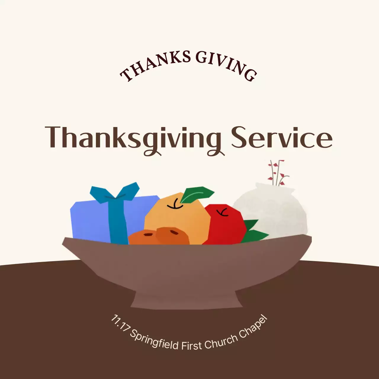 Brown Harvest Thanksgiving Service Guide