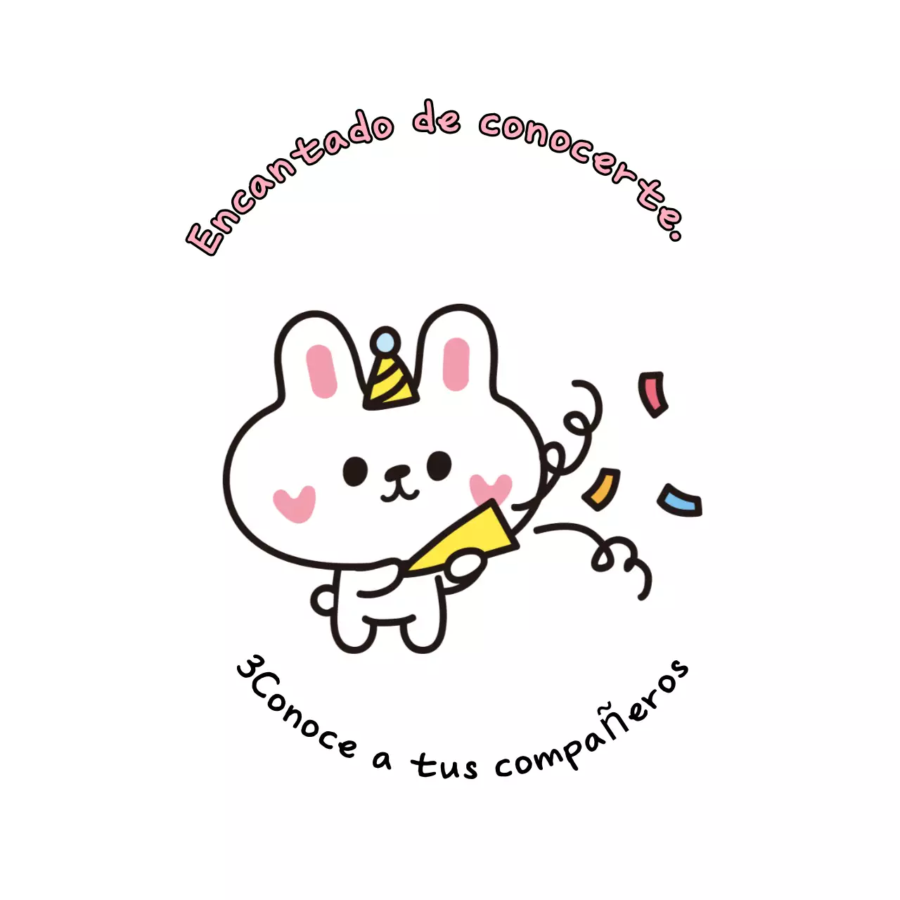 Postal rosa de bienvenida al bebé