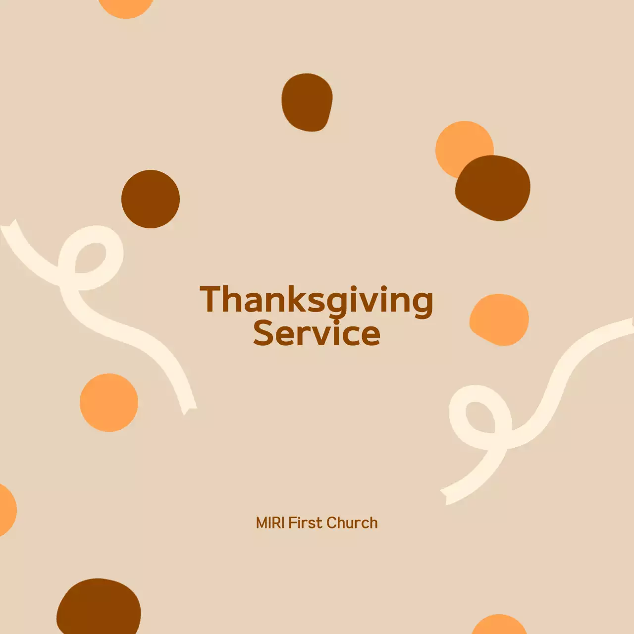 Beige Simple Worship Guide