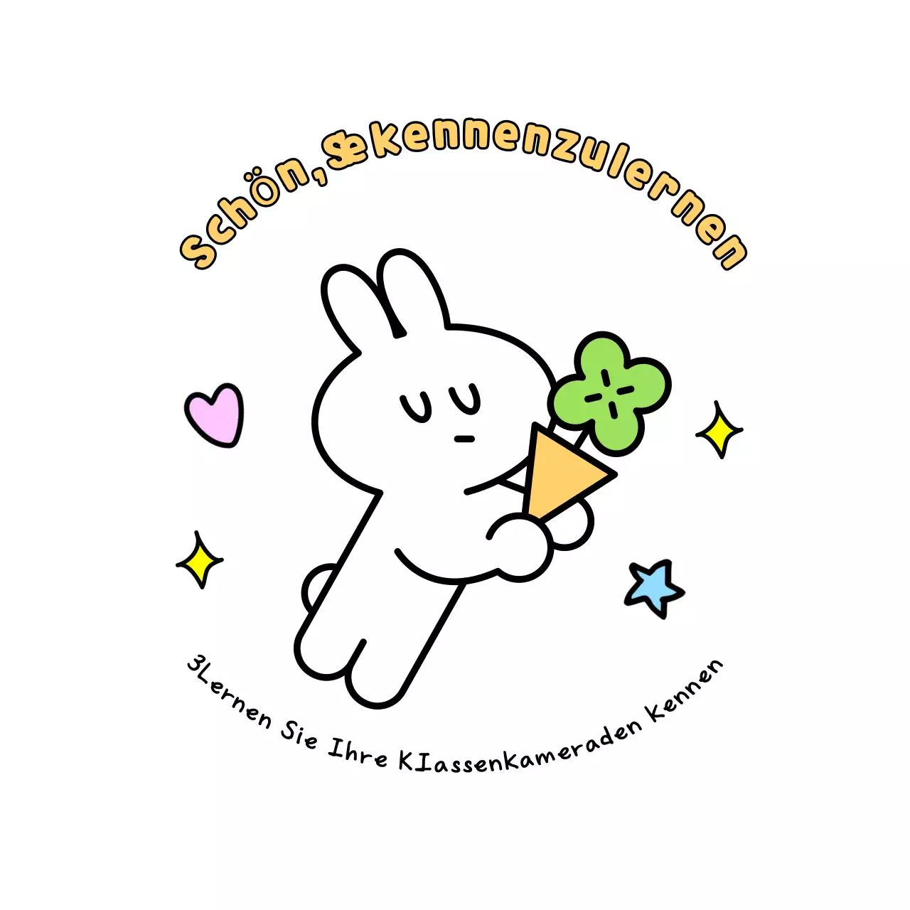 Grüne süße Charakteraufkleber