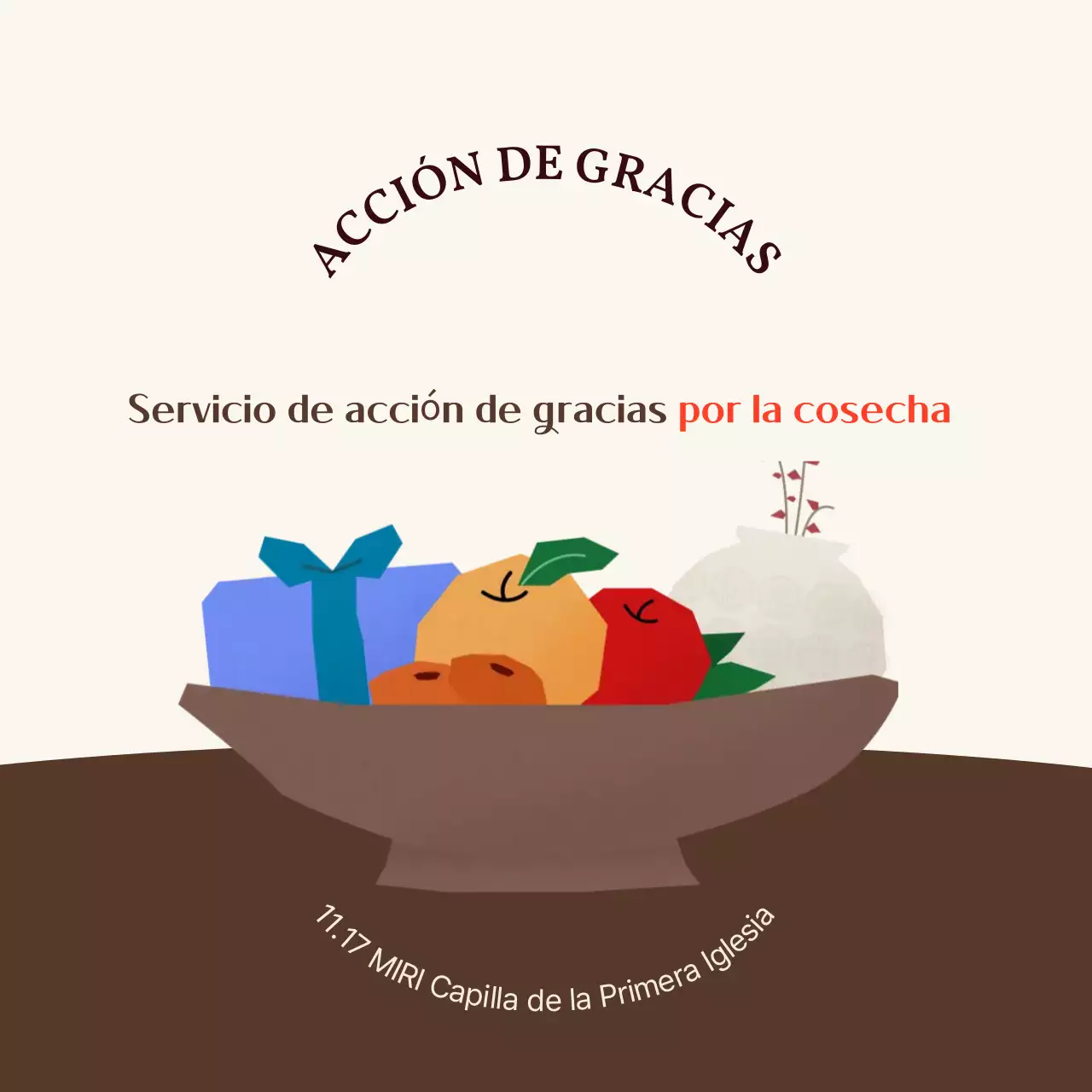 Guía de servicio de Acción de Gracias de Brown Harvest