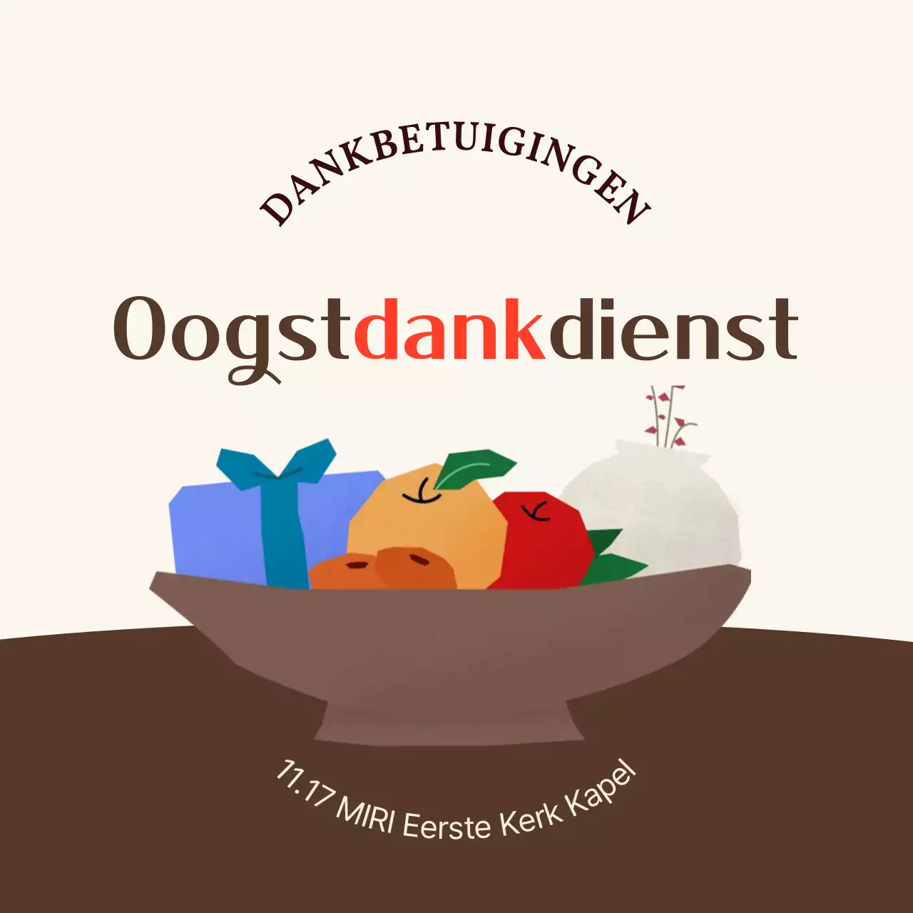 Brown Harvest Thanksgiving Servicegids