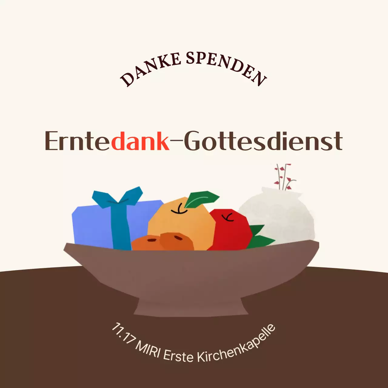 Leitfaden für den Erntedankgottesdienst von Brown Harvest