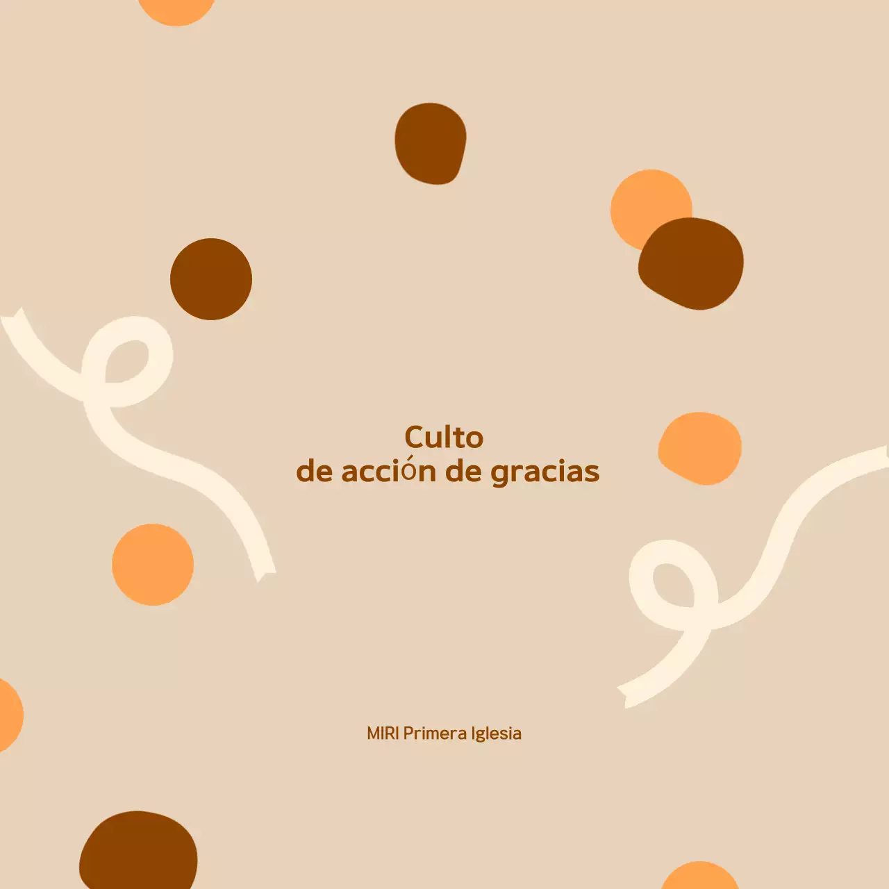 Guía de adoración sencilla en beige