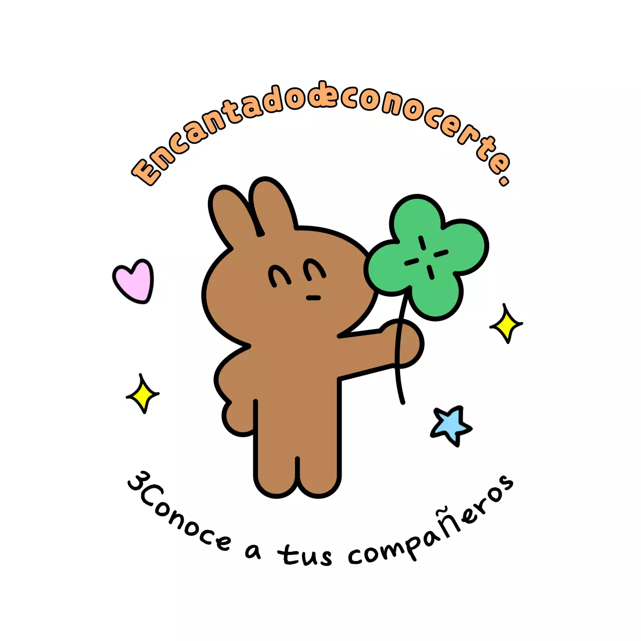 Pegatinas de personajes de bebé verde