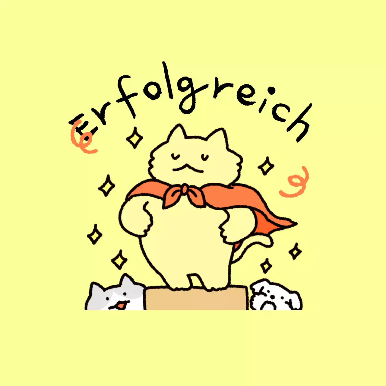 Gelbes Baby jubelt beim Passieren