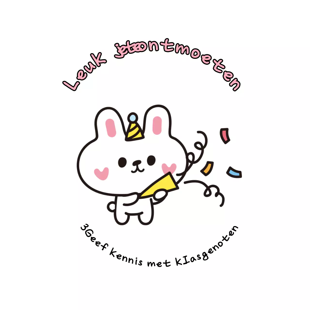 Roze babywelkomstkaart