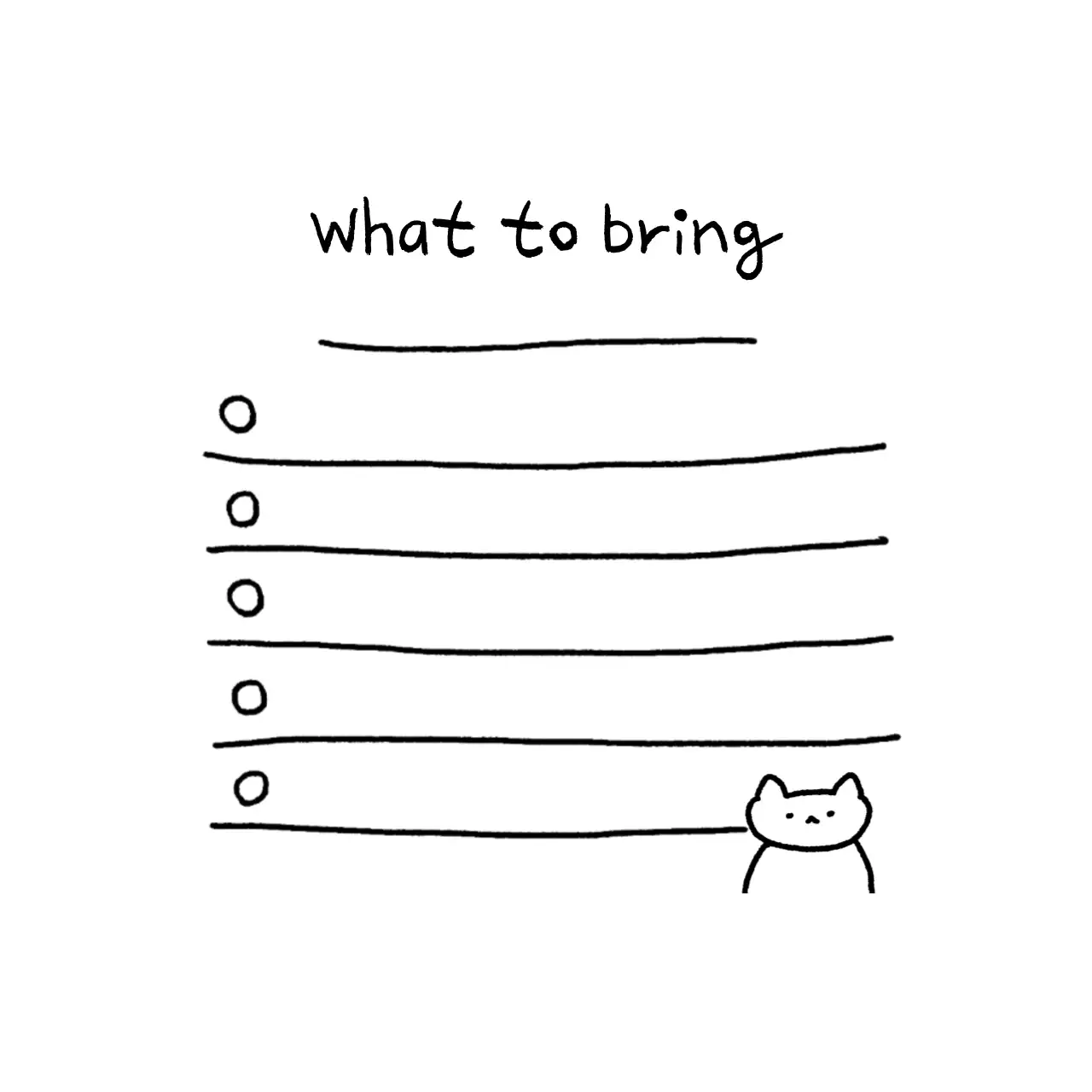 Black Simple Preparation Guide Memo