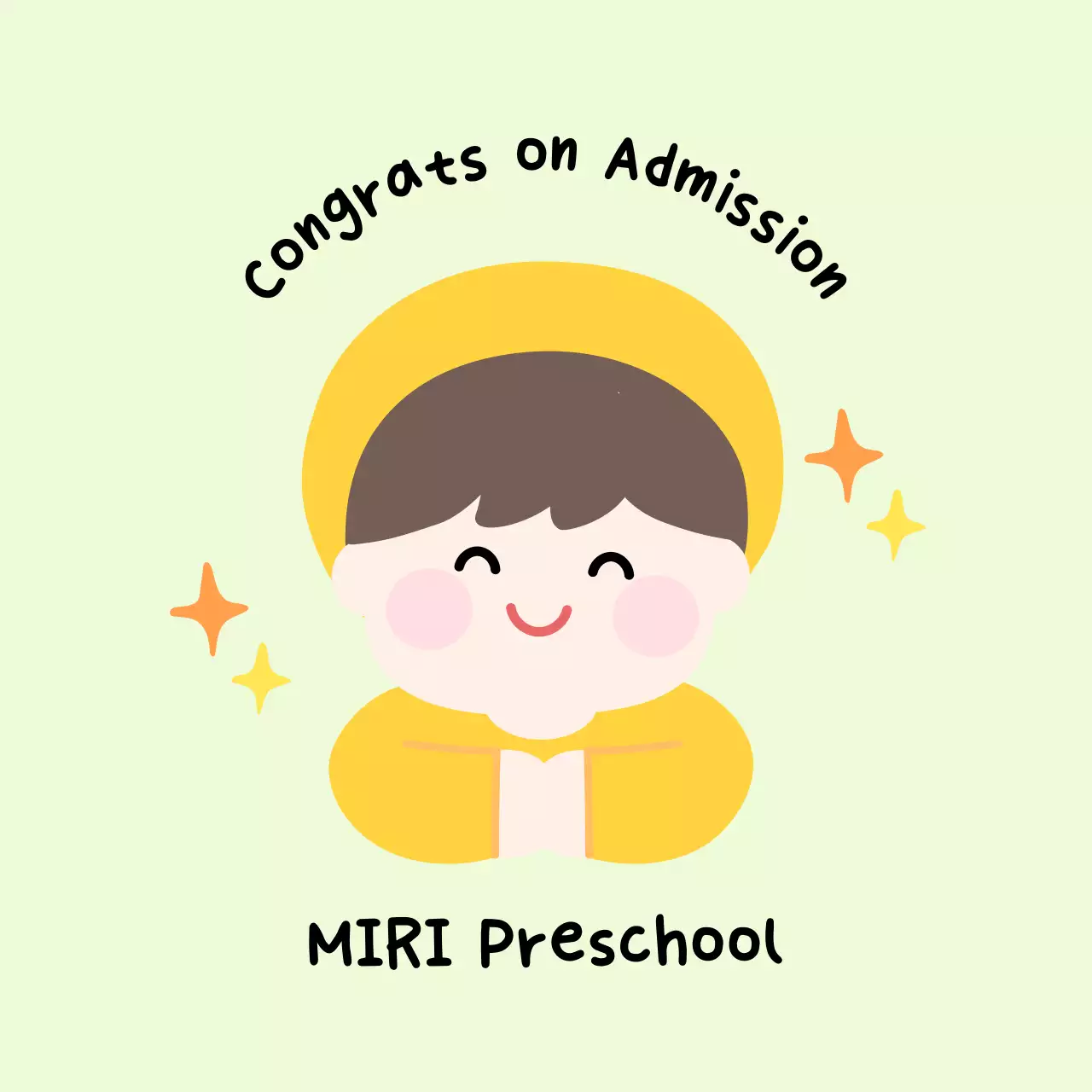 A cute and lovely entrance ceremony