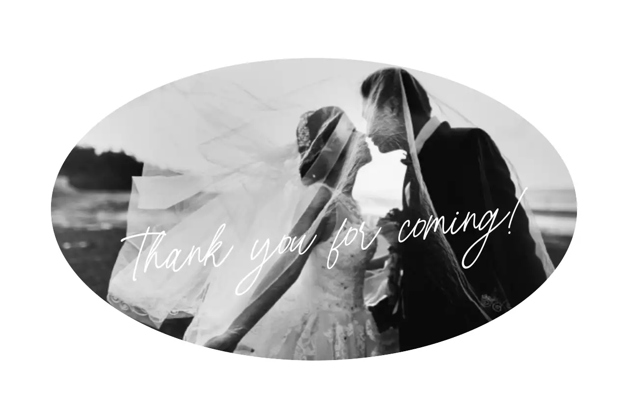 Black and White Elegant Wedding Favors