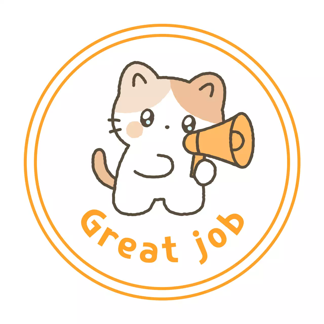 Pink baby cheering stickers