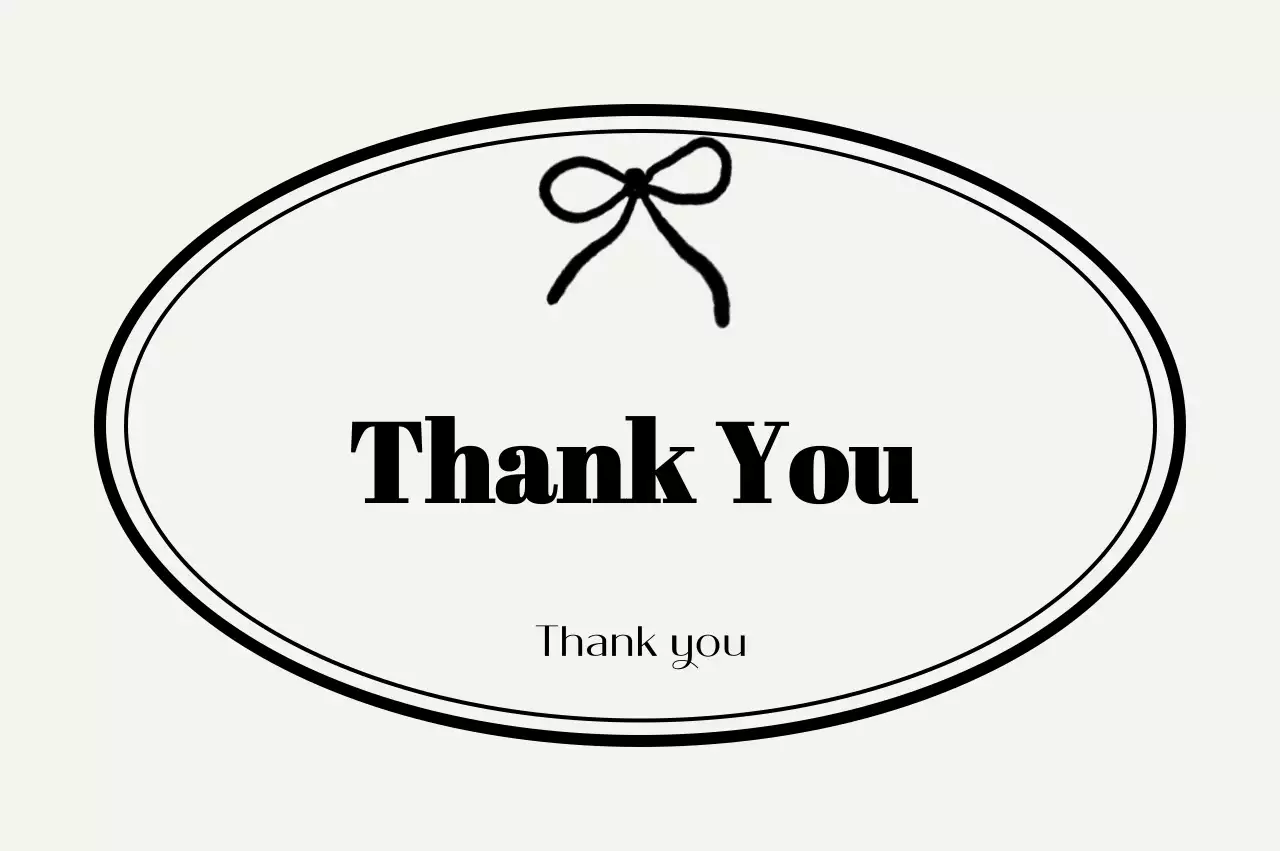 Ivory Simple Thank You Letter