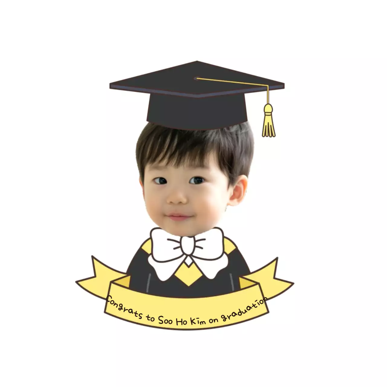 Upacara Wisuda Sederhana Hitam