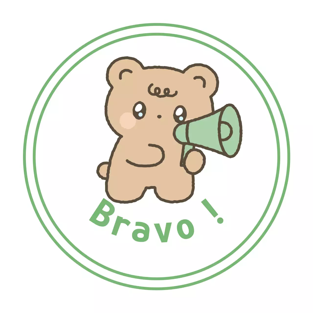 Autocollants roses pour bébés encourageants