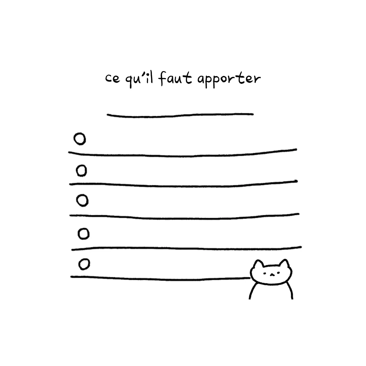 Mémo du guide de préparation simple noir