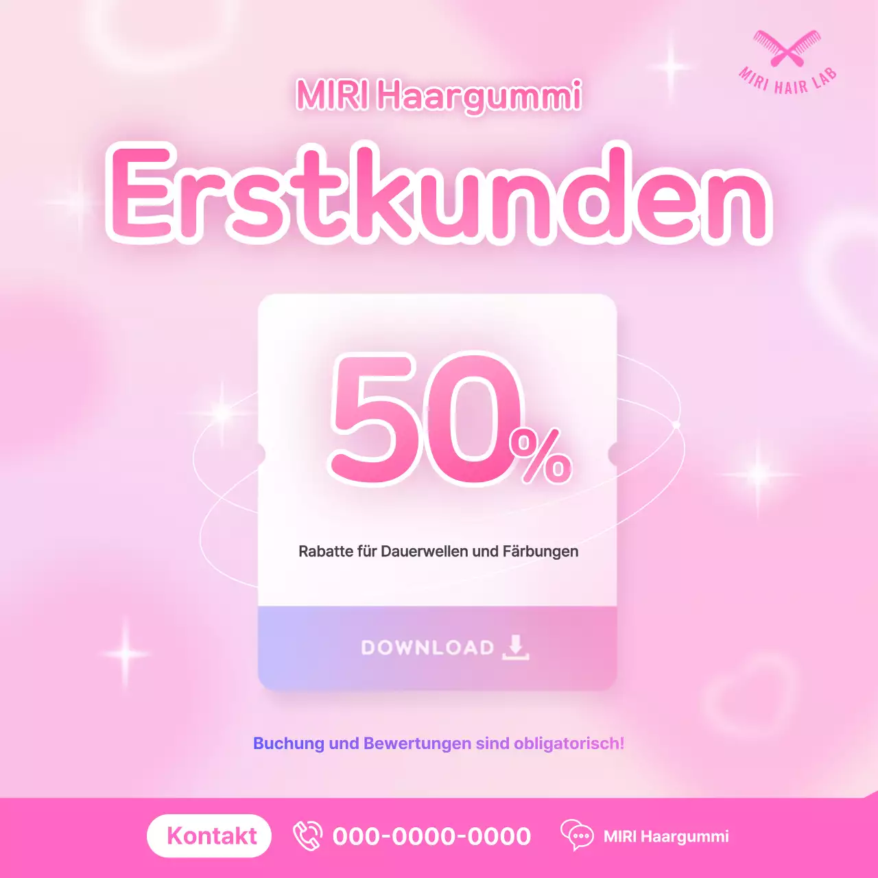 Pink Clean Beauty Salon-Aktion