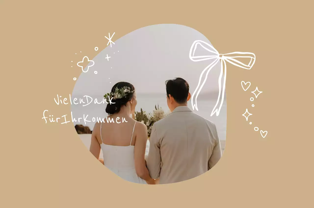 Beiges einfaches Hochzeitsgeschenk