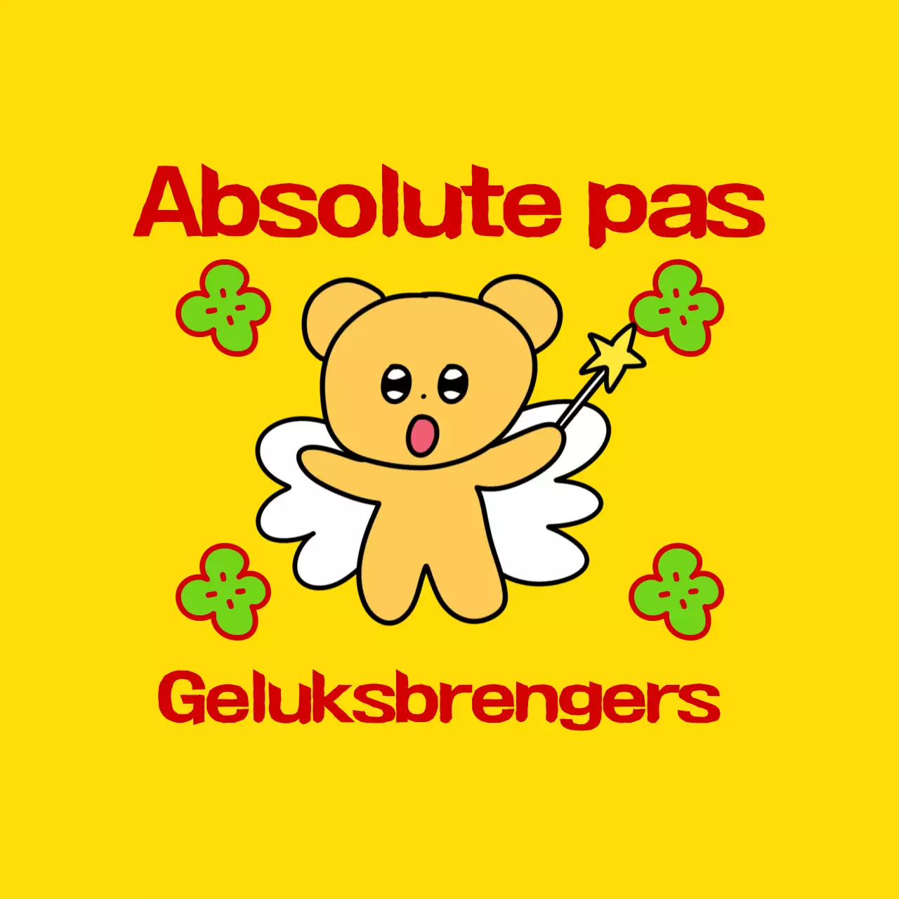 Gele kitsch geluksmeme