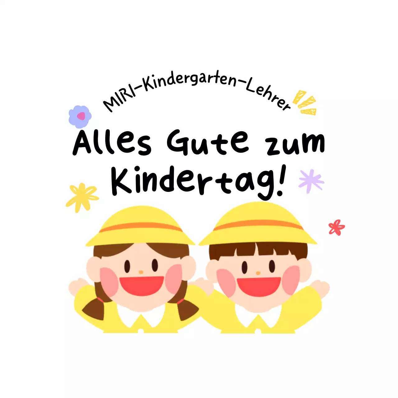 Gelbes und süßes Kindertagsfest