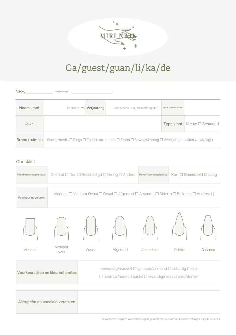 Ivoorkleurige eenvoudige nagelverzorgingsartikelen