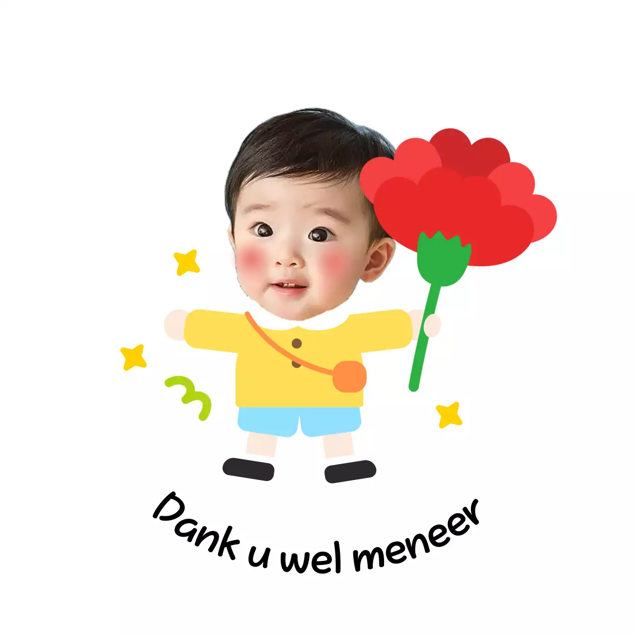 Rode Baby Bedankt Leraar Dag