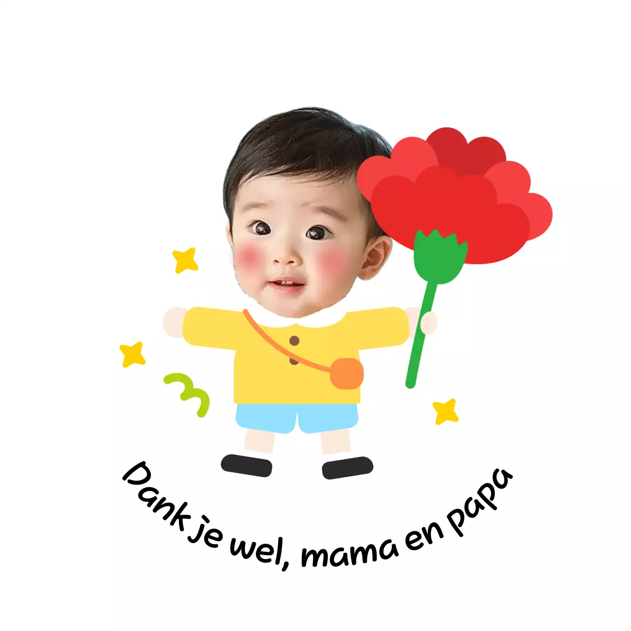 Rode baby viert Ouderendag