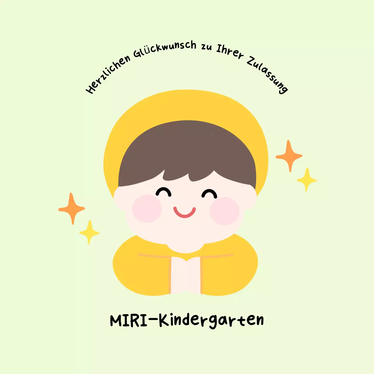 Eine süße und schöne Eingangszeremonie