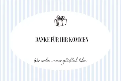 Himmelblaues, schlichtes Jubiläumsgeschenk