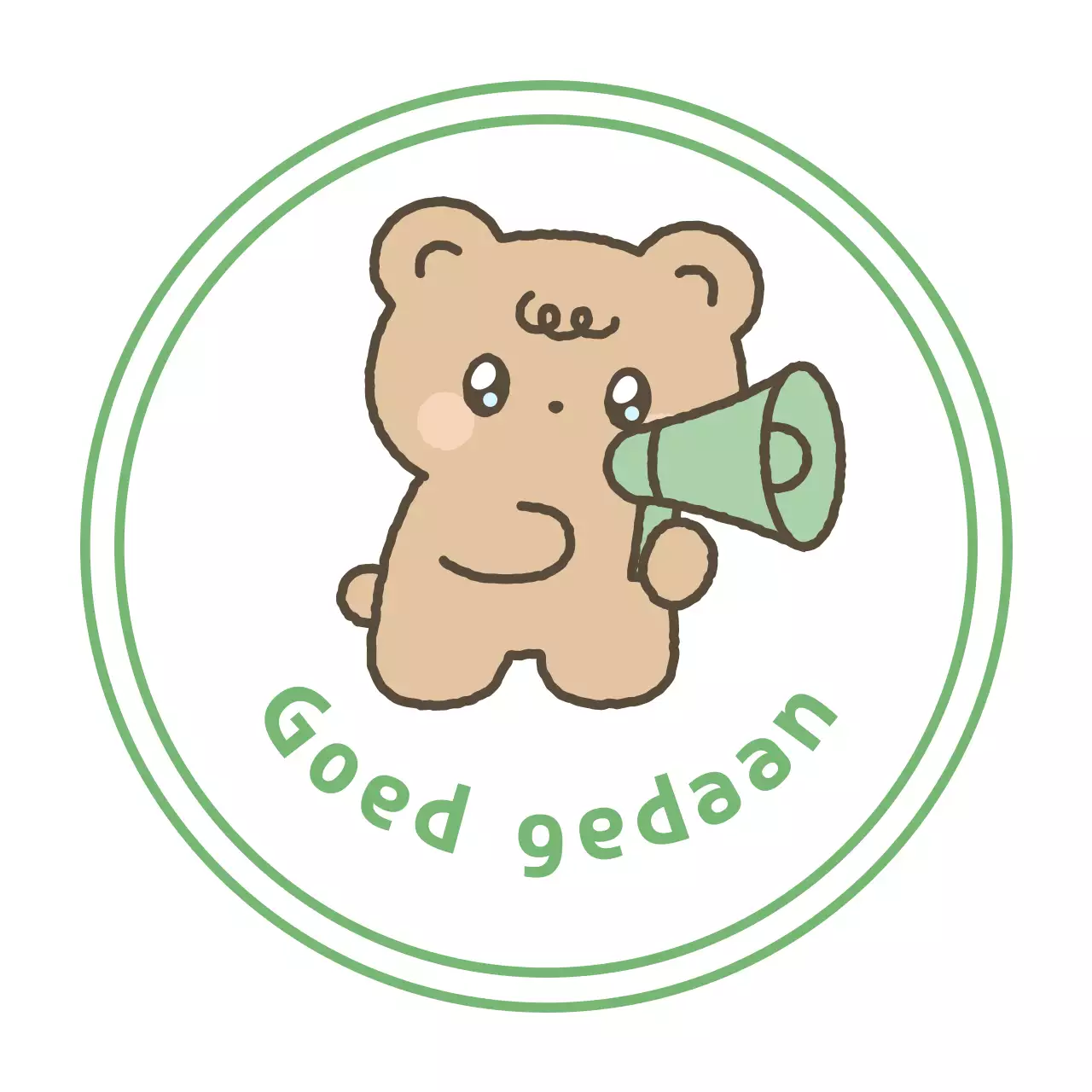 Roze baby-aanmoedigingsstickers