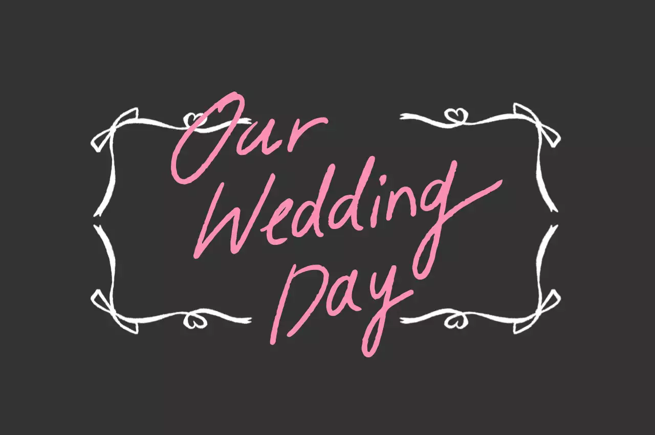 Schwarze einfache Hochzeitseinladung