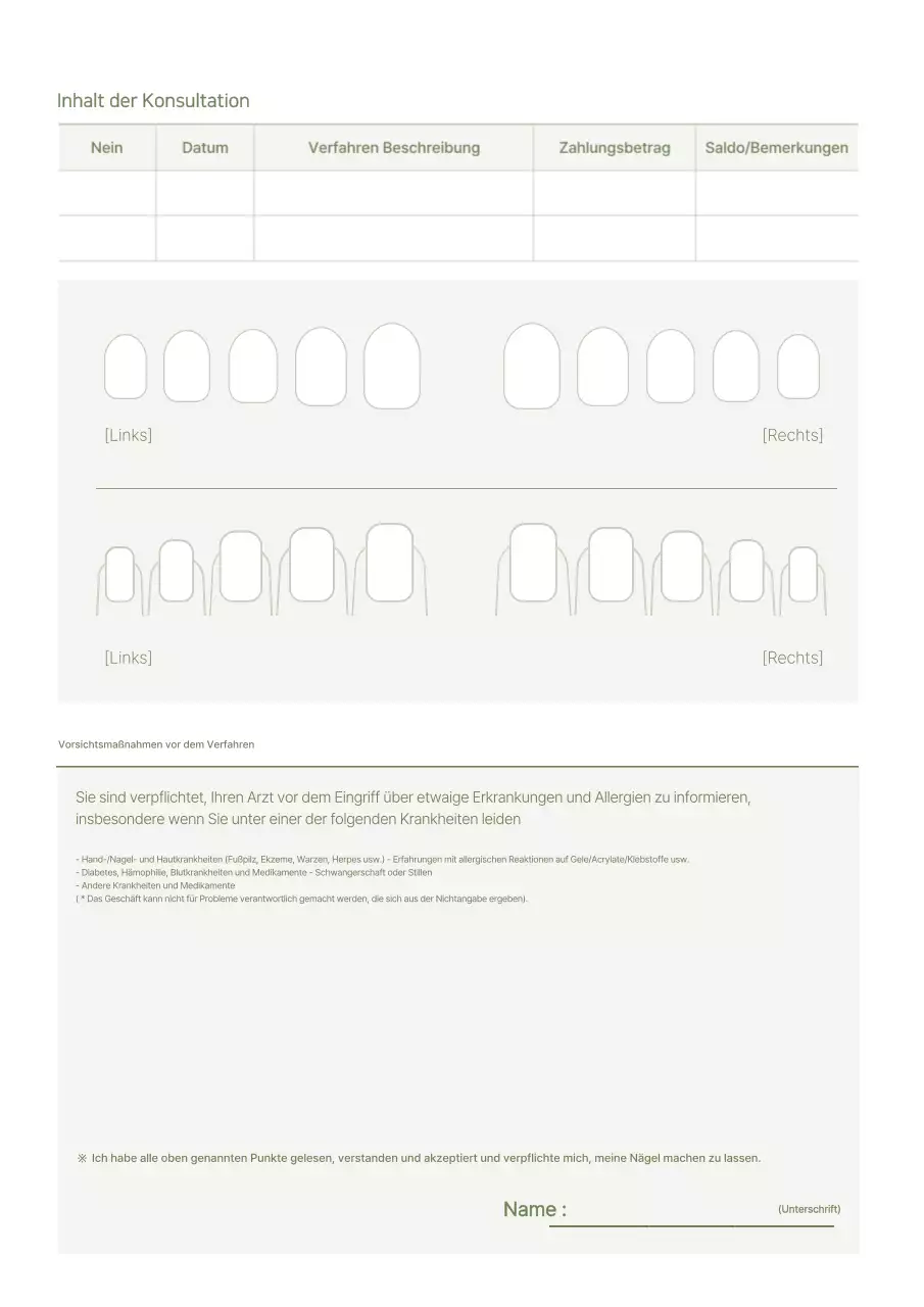 Elfenbeinfarbenes Briefpapier zur einfachen Nagelpflege