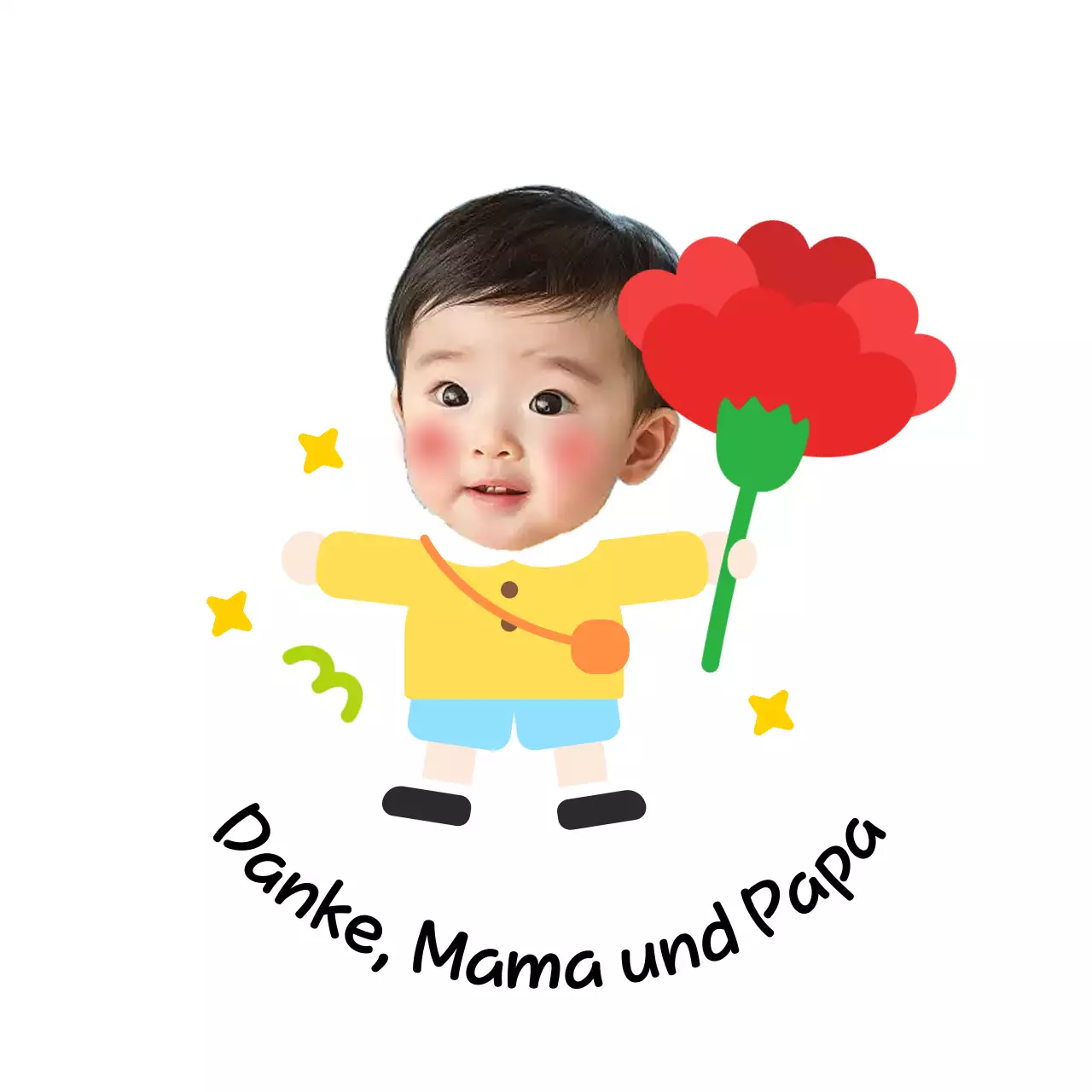 Red Baby feiert Elterntag