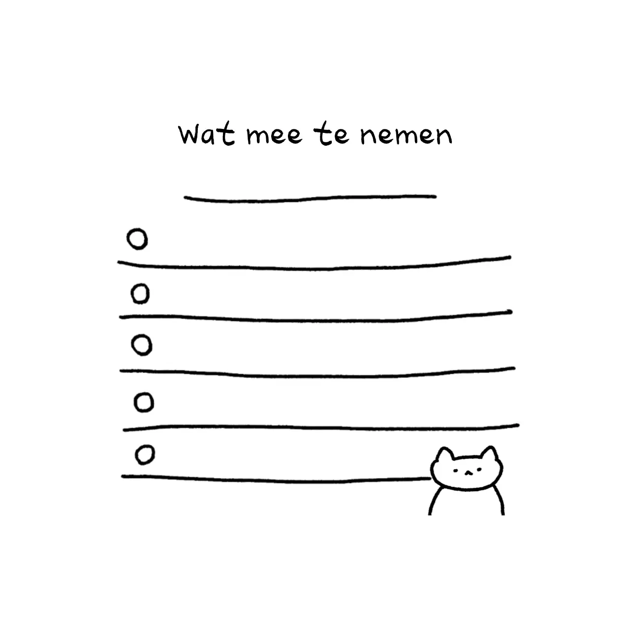 Zwarte Eenvoudige Voorbereidingsgids Memo