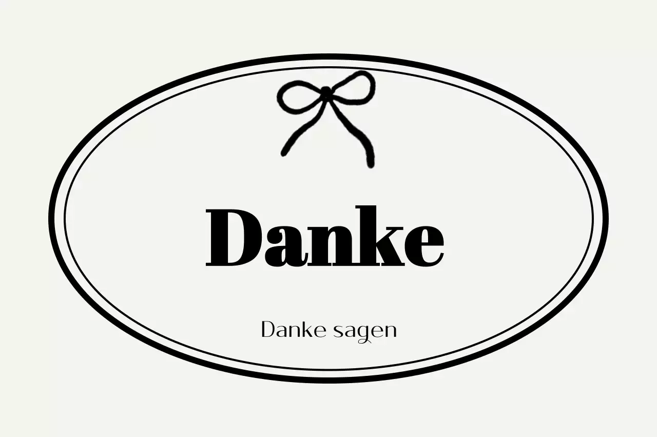 Elfenbeinfarbener einfacher Dankesbrief