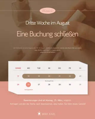 Beige Simple Reservierungsleitfaden