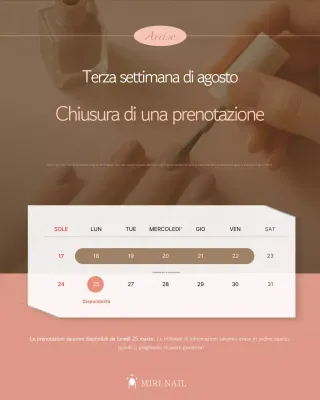 Guida alla prenotazione Beige Simple