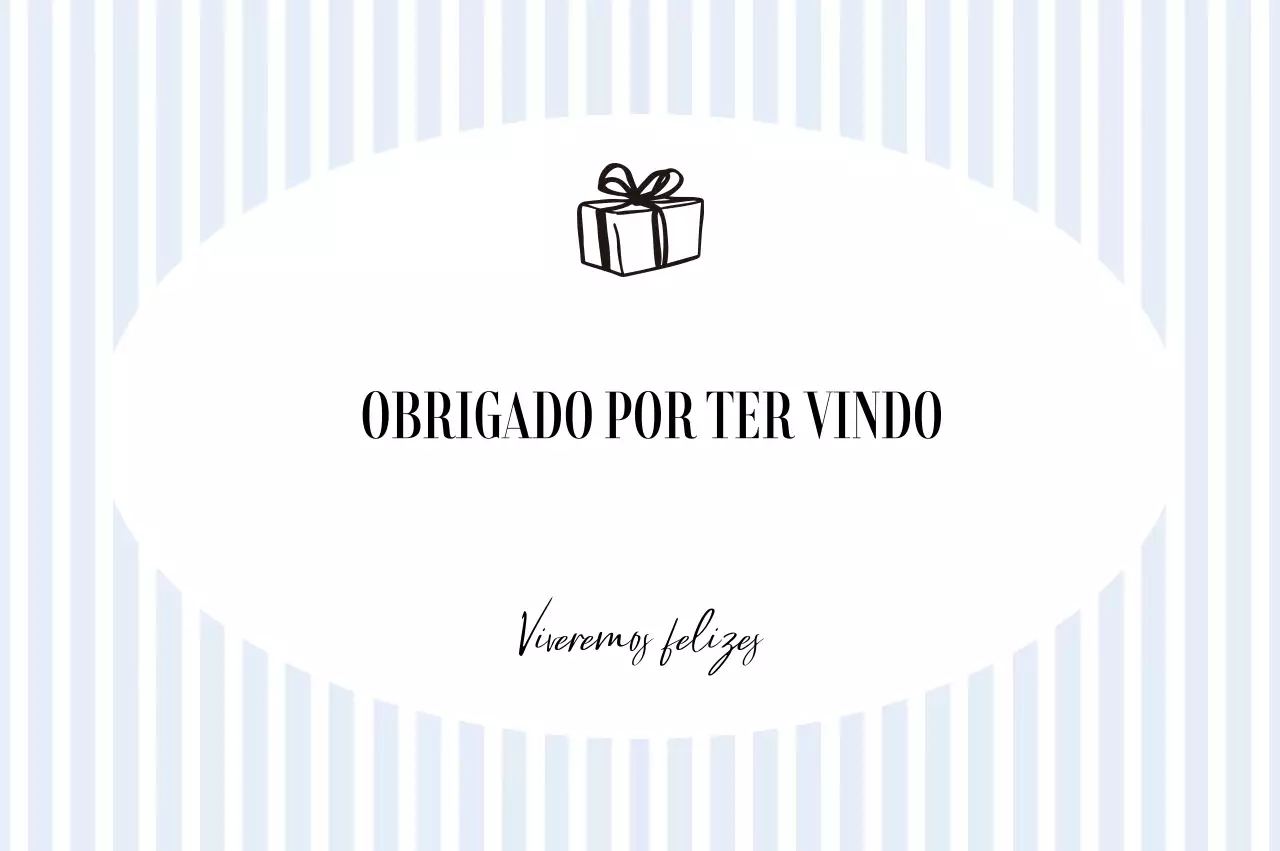 Presente de aniversário simples azul-celeste
