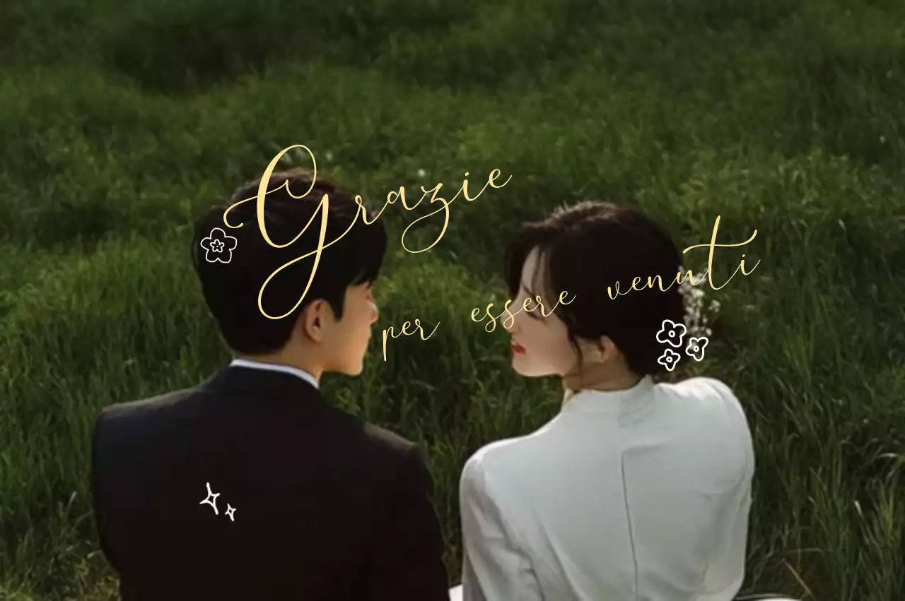 Invito di nozze elegante verde