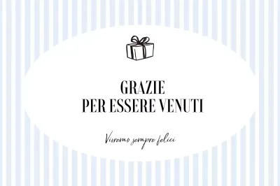 Regalo di anniversario semplice azzurro cielo