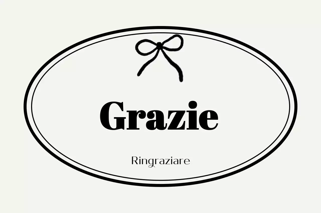 Lettera di ringraziamento semplice in avorio