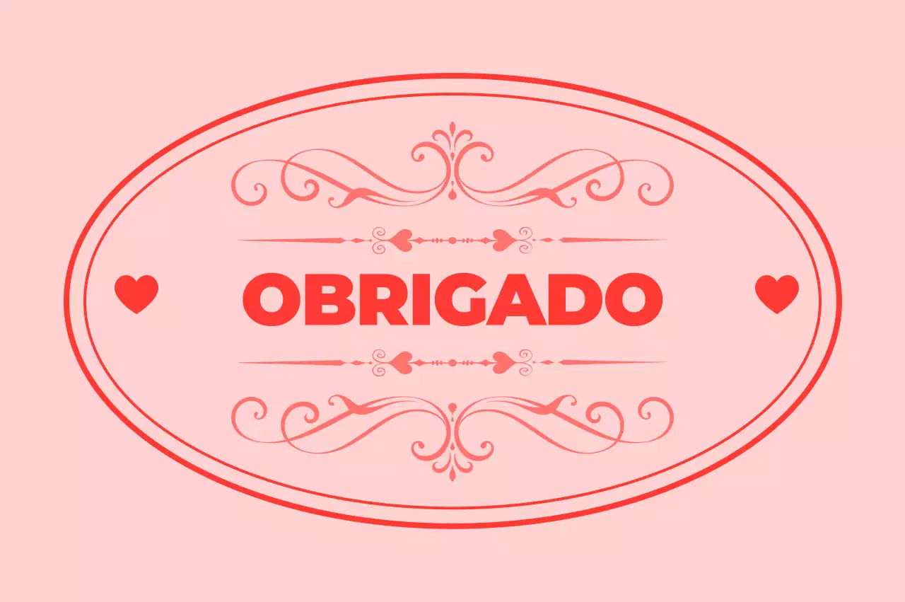 Carta de agradecimento rosa simples