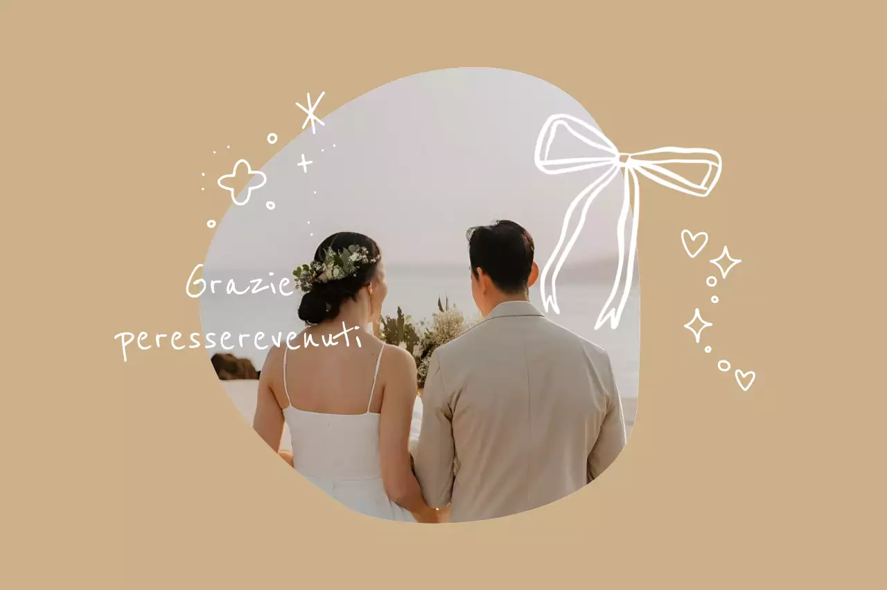 Bomboniera semplice beige per matrimonio