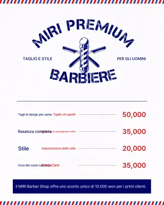 Guida Blue Vintage Barbershop