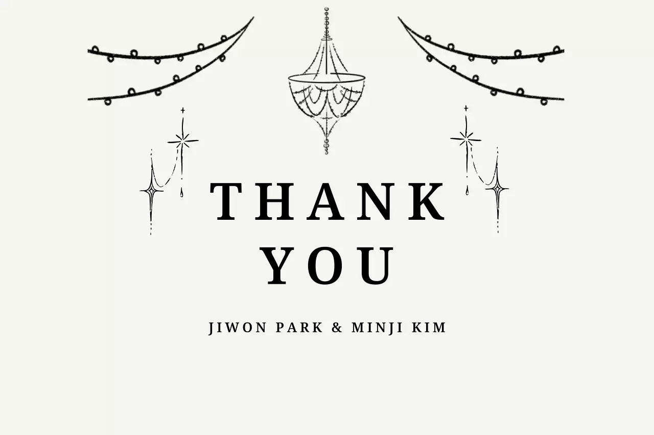 White Minimalist Thank You Greeting