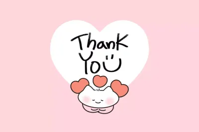 Bébé rose, merci, salutations